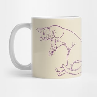 Sleepy Kitty Mug